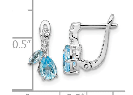 Sterling Silver Earrings Style QE16641BT - Classique Jewelry Inc.