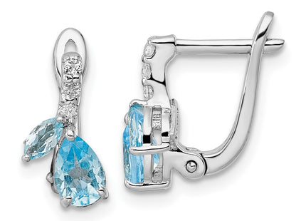 Sterling Silver Earrings Style QE16641BT - Classique Jewelry Inc.