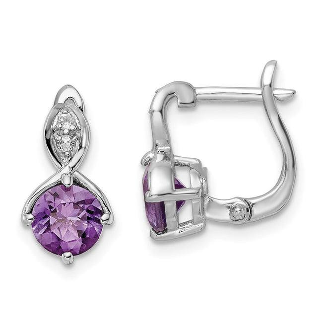 Sterling Silver Earrings Style QE16642AM - Classique Jewelry Inc.