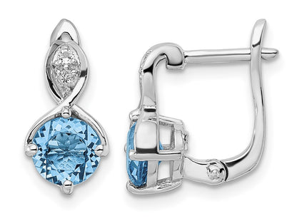 Sterling silver topaz earrings