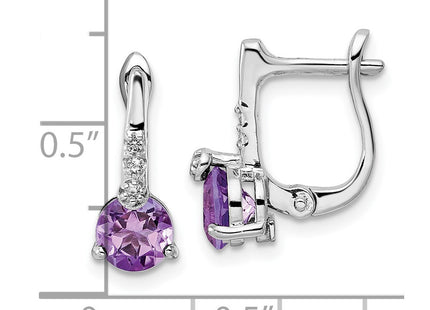 Sterling Silver Earrings Style QE16643AM - Classique Jewelry Inc.