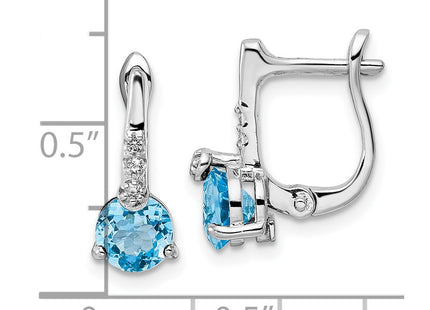 Sterling Silver Earrings Style QE16643BT - Classique Jewelry Inc.