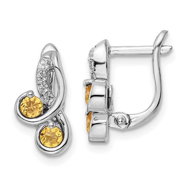 Sterling Silver Earrings Style QE16645CI - Classique Jewelry Inc.