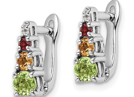 Sterling Silver Earrings Style QE16651RB - Classique Jewelry Inc.