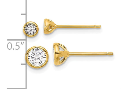 Sterling Silver Earrings Style QE16718GPSET - Classique Jewelry Inc.