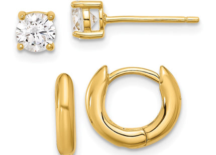 Sterling Silver Earrings Style QE16721GPSET - Classique Jewelry Inc.