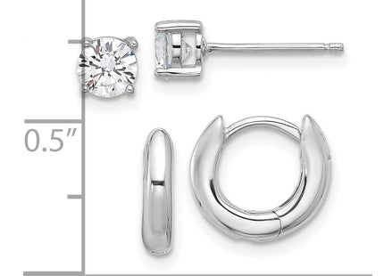 Sterling Silver Earrings Style QE16721SET - Classique Jewelry Inc.