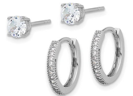 Sterling Silver Earrings Style QE16722SET - Classique Jewelry Inc.