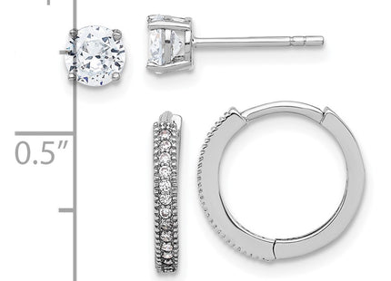 Sterling Silver Earrings Style QE16722SET - Classique Jewelry Inc.