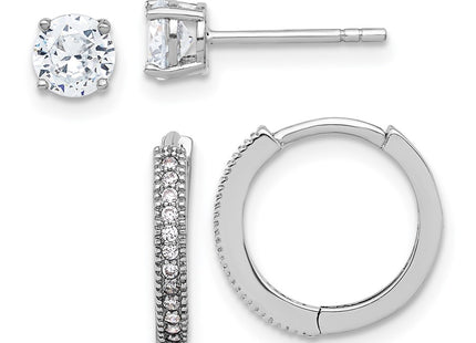 Sterling Silver Earrings Style QE16722SET - Classique Jewelry Inc.