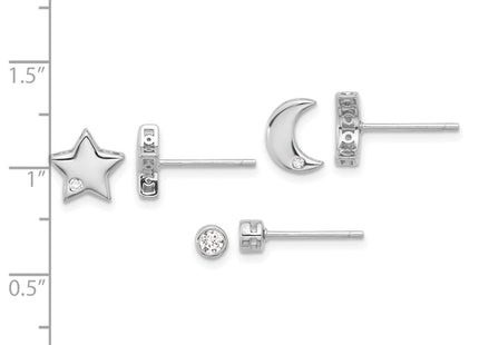 Sterling Silver Earrings Style QE16725SET - Classique Jewelry Inc.