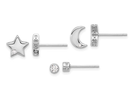Sterling Silver Earrings Style QE16725SET - Classique Jewelry Inc.