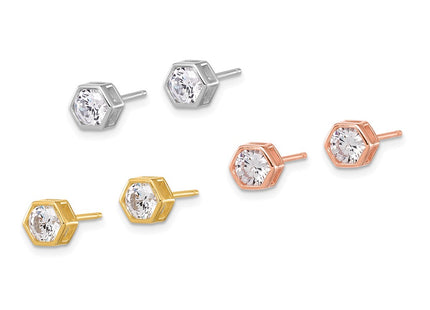 Sterling Silver Earrings Style QE16726SET - Classique Jewelry Inc.