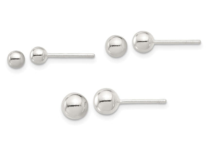 Sterling Silver Earrings Style QE16727SET - Classique Jewelry Inc.