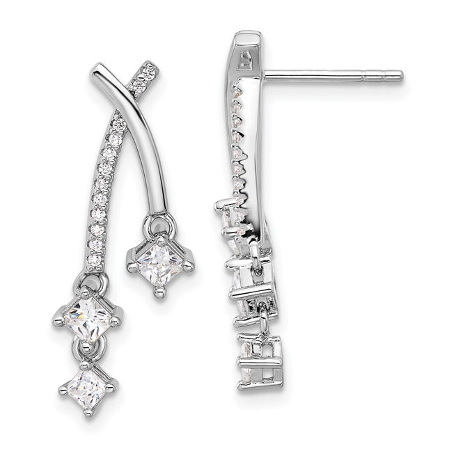 Sterling Silver Earrings Style QE16735 - Classique Jewelry Inc.