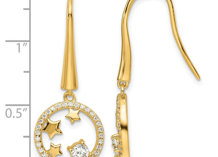 SS/Gold Plated Earrings Style QE16736 - Classique Jewelry Inc.