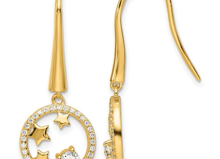 SS/Gold Plated Earrings Style QE16736 - Classique Jewelry Inc.