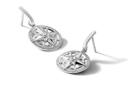 Sterling silver crystal earrings, additional view