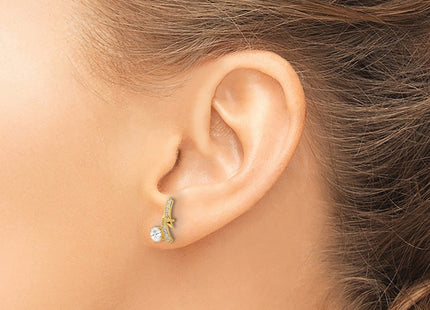 SS/Gold Plated Earrings Style QE16746 - Classique Jewelry Inc.