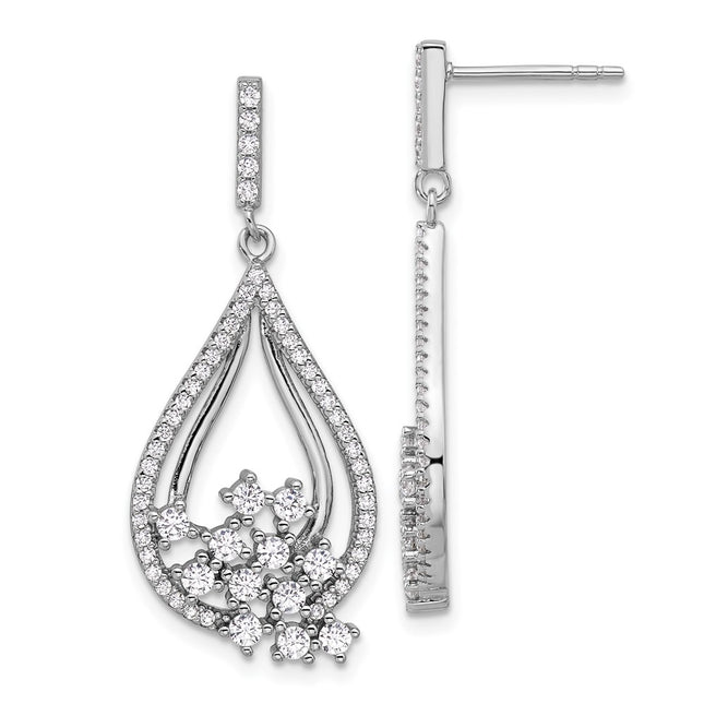 Sterling Silver Earrings Style QE16751 - Classique Jewelry Inc.