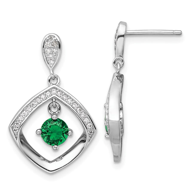 Sterling Silver Earrings Style QE16763 - Classique Jewelry Inc.