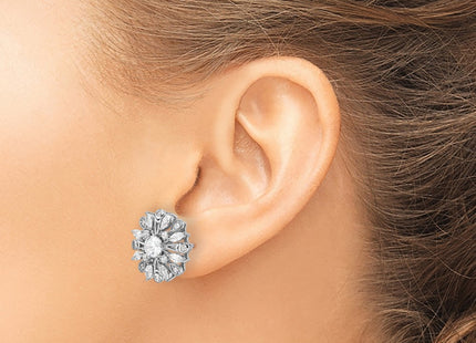 Sterling Silver Earrings Style QE16766 - Classique Jewelry Inc.