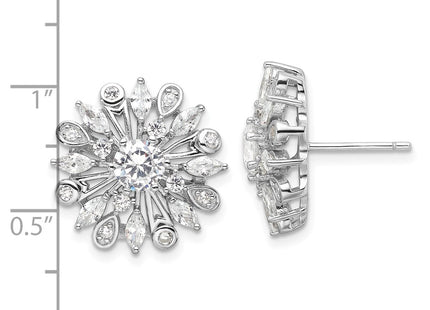 Sterling Silver Earrings Style QE16766 - Classique Jewelry Inc.