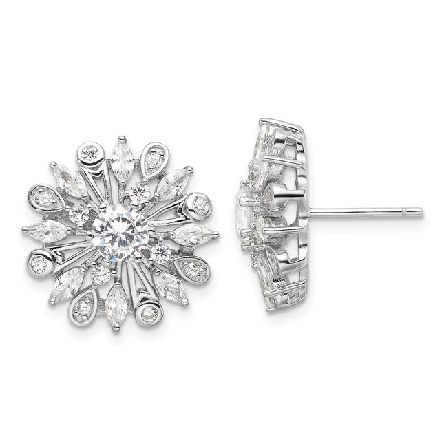 Sterling Silver Earrings Style QE16766 - Classique Jewelry Inc.