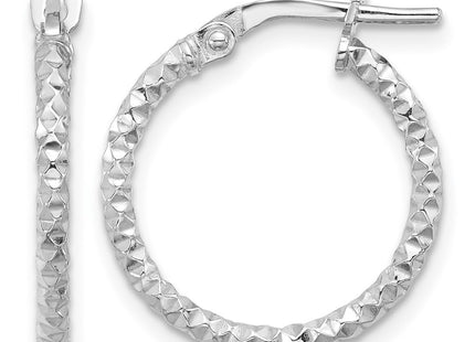 Sterling silver hoop earrings