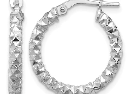 Sterling silver hoop earrings