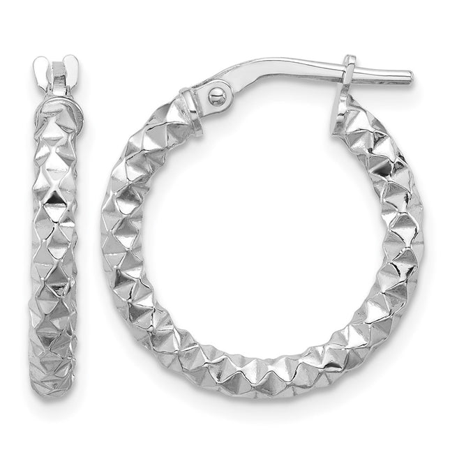 Sterling silver hoop earrings