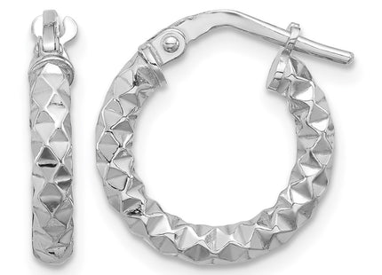 Sterling silver hoop earrings