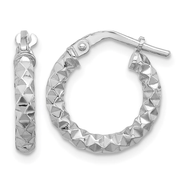 Sterling silver hoop earrings