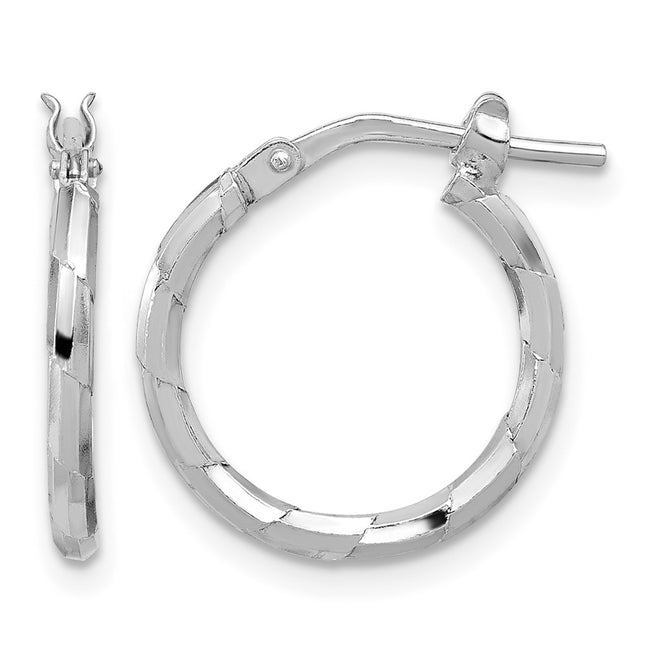 Sterling silver hoop earrings
