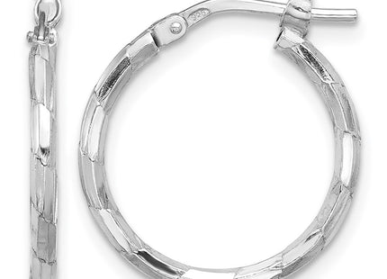 Sterling silver hoop earrings