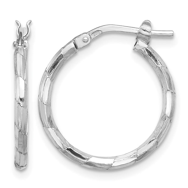 Sterling silver hoop earrings