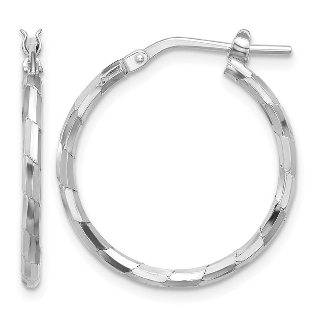 Sterling silver hoop earrings