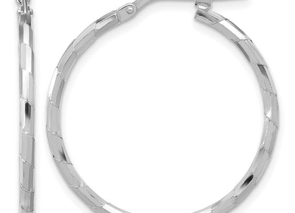Sterling silver hoop earrings