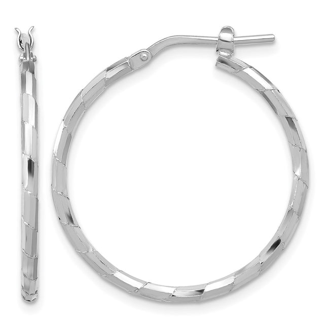 Sterling silver hoop earrings