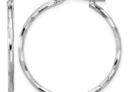 Sterling silver hoop earrings