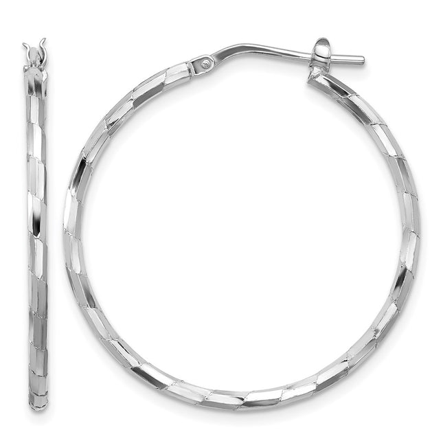 Sterling silver hoop earrings