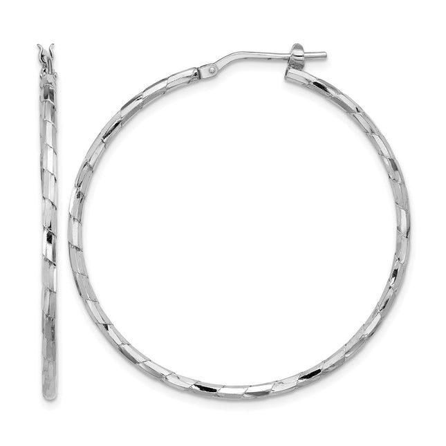 Sterling silver hoop earrings