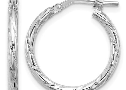 Sterling silver hoop earrings