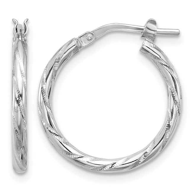 Sterling silver hoop earrings