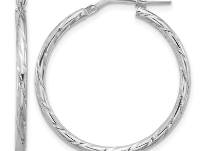Sterling silver hoop earrings