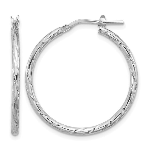 Sterling silver hoop earrings