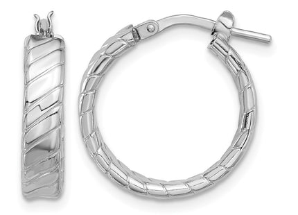 Sterling silver hoop earrings