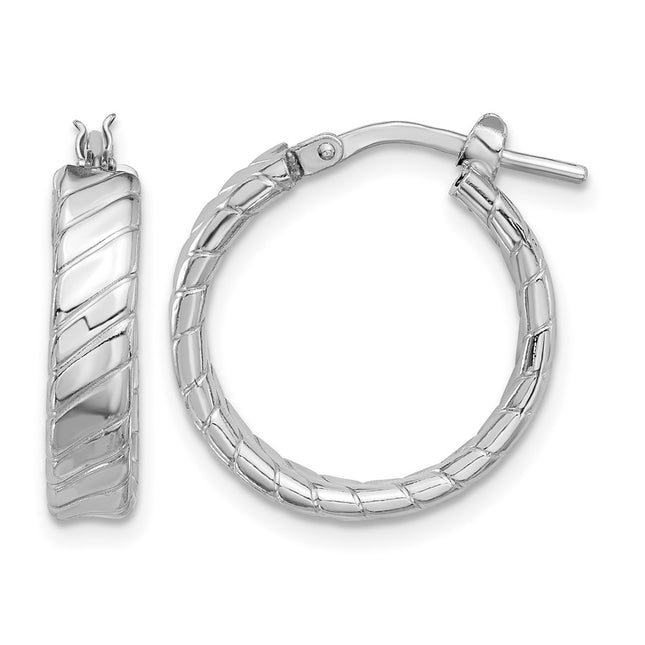 Sterling silver hoop earrings