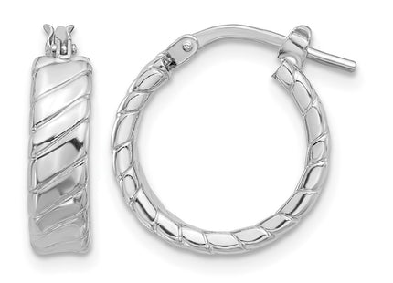 Sterling silver hoop earrings