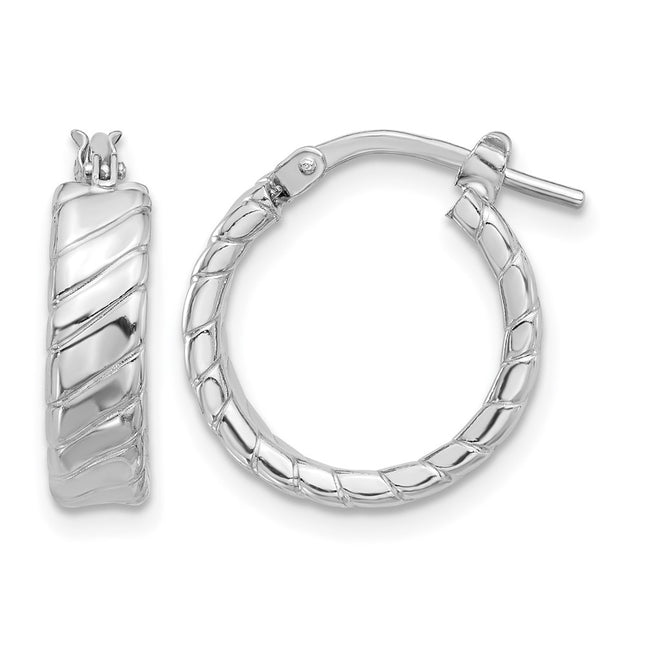 Sterling silver hoop earrings